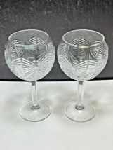 2 Waterford Toasting Wine Balloon Glass MILLENNIUM HAPPINESS CLEAR Butte... - £85.99 GBP