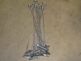 Duckbill earth anchor 3/32 Cable Stakes(1 dozen)20&#39;&#39; trapping stakes NEW... - $37.53