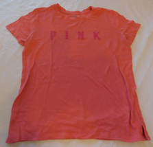 Pink by Victoria&#39;s Secret Ladies Women&#39;s T Shirt Short Sleeve Pink Size S Small - £12.28 GBP