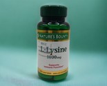 Nature’s Bounty L-LYSINE 1000mg 60 Tablets EXP 10/2026 Supports Immune H... - $11.75