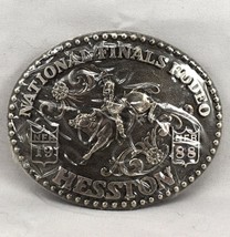Vintage Belt Buckle NEW 1988 Hesston NFR National Finals Rodeo Western Cowboy - £44.90 GBP