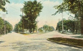 1909 Five Point Flatiron Marion Ohio Vintage Postcard 5 Road Intersection - £13.61 GBP