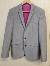 M&amp;S Mens Super Slim Fit Size 38&quot; /91cm Charcoal Two Button Blazer Suit J... - £30.21 GBP
