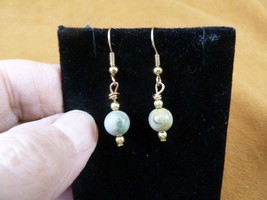 DP1-7-7 REAL DINOSAUR POOP  8mm bead dangle EARRINGS Utah ancient Dino C... - $281.37 MXN
