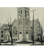 c1915 First Presbyterian Church Marysville Ohio Vintage Postcard Street ... - £13.62 GBP