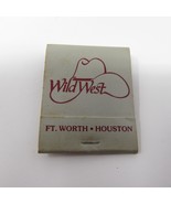 Vtg Matchbook Wild West &amp; Dallas Country Western Bar Club Houston Texas ... - $7.99