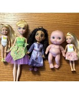 Lot Of 5 Dolls, Tinkerbell, Asha, Chelsea (Barbie Sister) And Berenguer - £11.34 GBP