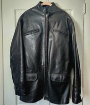 Dictador Vintage Mens Genuine Leather Jacket Large Black - £196.72 GBP