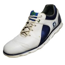 FootJoy PRO SL Golf Shoes Mens 11.5 M Spikeless Cleats White Blue 53584 - $27.71