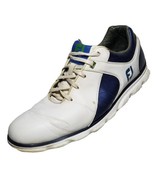 FootJoy PRO SL Golf Shoes Mens 11.5 M Spikeless Cleats White Blue 53584 - £21.78 GBP