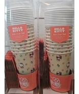 HELLO KITTY Hot Cup Set 2 pack - 20 Cups With Lids And Sleeves NEW Sanrio - $18.09 CAD