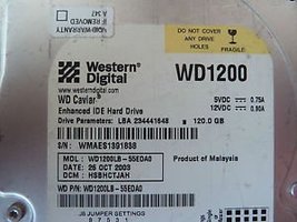 Western Digital Caviar WD1200LB 120 GB 3.5&quot; Internal Hard Drive - IDE Ul... - $68.59