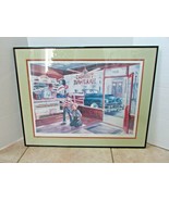 ANGELA TROTTA THOMAS FRAMED PRINT THAT'S THE ONE LIONEL TRAINS LTD ED SIGNED