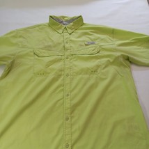 Columbia PFG Omni-Shade Men's L Lime Green Vented Long Sleeve Shirt Chest 51" image 13
