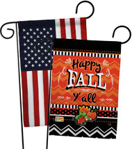 Happy Fall - Impressions Decorative USA - Applique Garden Flags Pack - GP113055- - £24.75 GBP