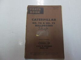 1962 Caterpillar N° 7A No.7S Bulldozers Parti Libro 17C5001 17C1 84C1 Da... - $9.08