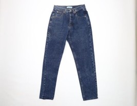 Vintage 80s Calvin Klein Womens Size 8 Distressed Straight Leg Denim Jea... - £46.74 GBP
