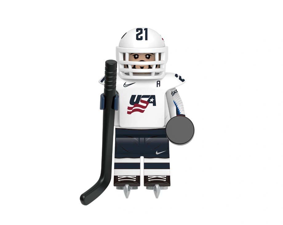  Hockey Player American Team Minifigure Gift - $8.36