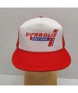 Vintage DeCarolis Truck Rental Trucker Hat Cap Vintage Foam Snapback Red... - $608.33 MXN