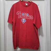 Vintage Philadelphia Phillies T Shirt 2001 Red MLB Tee Lee Sport Mens 2X - $19.50