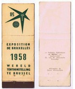 Matchbook Cover Brussels 1958 World Fair Exposition - £3.12 GBP
