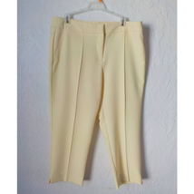 Counterparts Soft Yellow Ankle Pants Women 12 Flat Front Classic Career ... - £14.18 GBP