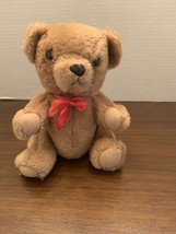 Rare Vintage 1983 DAKIN Teddy Bear JOINTED Stuffed Plush Animal Toy 8 inch. - £11.78 GBP
