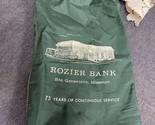 Vintage Draw String Rosier Bank Deposit Bag Ste Genevieve, MO - £11.61 GBP