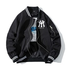 Winter Casual Baseball Jackets streetwear Mens hip hop Outwear Cotton Padded Hoo - £162.86 GBP