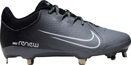 Nike Women&#39;s Hyperdiamond 4 Pro Metal Fastpitch Softball Cleats, Gray, S... - $49.49