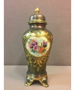 Murano Glass Decorative Urn Vase with Top - Fruit and Gilt Accents Hand ... - £69.90 GBP