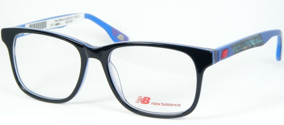 New Balance NB 5016 1 BLACK /BLUE /CLEAR EYEGLASSES GLASSES FRAME 50-15-... - $67.04