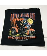 David Allan Coe Biketoberfest 2000 Bandana vintage Daytona Beach Florida... - $64.89 CAD