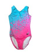 GK Sport By Her Side Teal/Pink Girls Leo Gymnastics Girls Medium - $363.42 MXN