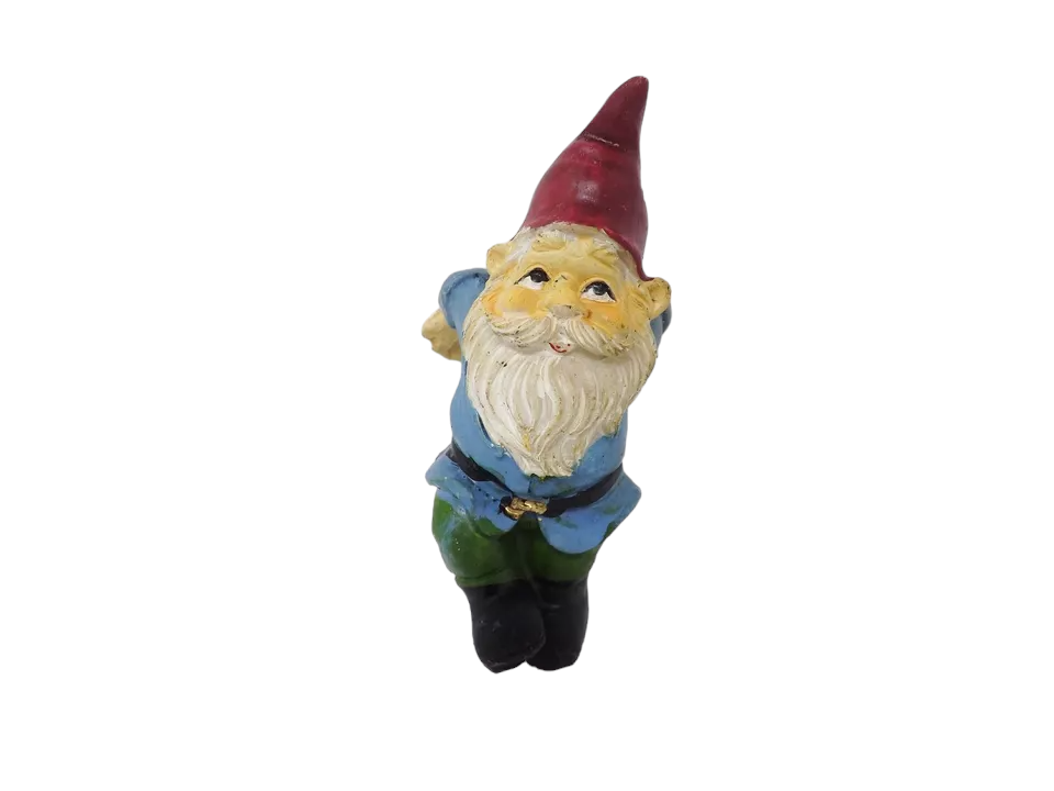 Primary image for True Living Outdoors Resin Blue Gnome Pot Hanger - New