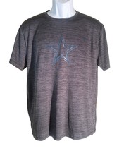 DALLAS COWBOYS Short Sleeve Workout Shirt Black Blue Large - $9.89