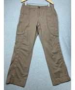 Ascend Hiking Pants Women&#39;s Size 14 Brown Stretch Cotton Cargo Pocket Ou... - £28.66 GBP