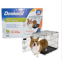 24 Inch Dog Crate Pet Cage Removable Tray Divider Panel Wire Metal Kennel - $55.82 CAD