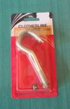 Vintage Set of 2 CLOTHESLINE HOOKS -Parker Metal Corp #5063 - Made in US... - $12.99