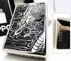 Dragon Black Silver White Nickel Metal Paint Limited No.0022 Zippo 2023 MIB Rare - £72.36 GBP