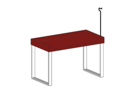 Fiberglass Folding Table TFD-DS 304 with TR-2F Hanging Hooks - £1,082.77 GBP