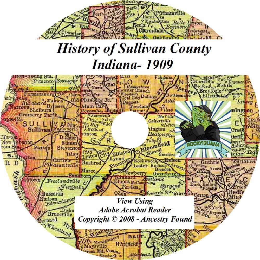 1909 History & Genealogy of SULLIVAN County Indiana IN