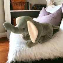 JAAG Gray Elephant Plush Stuffed Animal Realistic Stuffie Plushie Soft Toy Pink  - £10.05 GBP