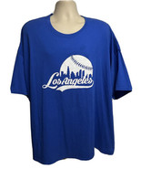 LA Los Angeles Baseball Mens Blue Graphic T-Shirt 5XL City Skyline Heavy... - £19.34 GBP