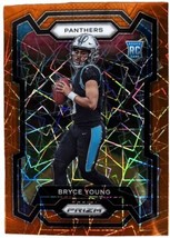 2023 Panini Prizm Orange Lazer Prizm #311 Bryce Young Panthers RC Rookie - £22.80 GBP