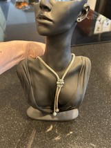 Vintage 1980s Piscitelli 2 Tone Bolo Slide Snake Necklace - $408.83 MXN