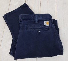 Carhartt 34 x 34 FR Pants Navy Blue 371-20 Free Ship Multiple Quantity Discount - £25.93 GBP