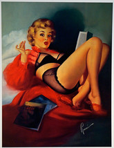 Pin-up Poster Print Edward Runci Surprising Mystery 1945 - $12.99