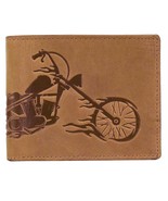 Bifold Wallet Stylish Harley Vintage Tan Leather For Men&#39;s Gift Gents Wa... - £38.75 GBP