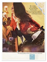 Kotex Napkins Period Care Woman at Piano Vintage 1969 Full-Page Magazine Ad - $180.80 MXN